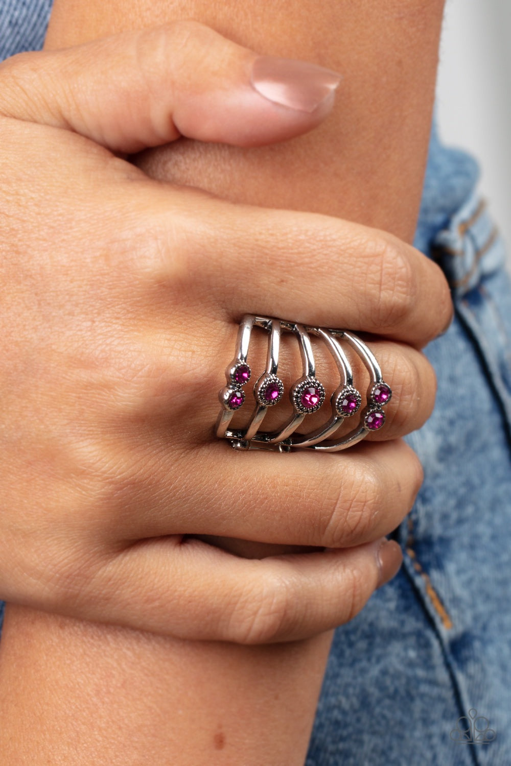 LAYER ON THE LUSTER PINK-RING