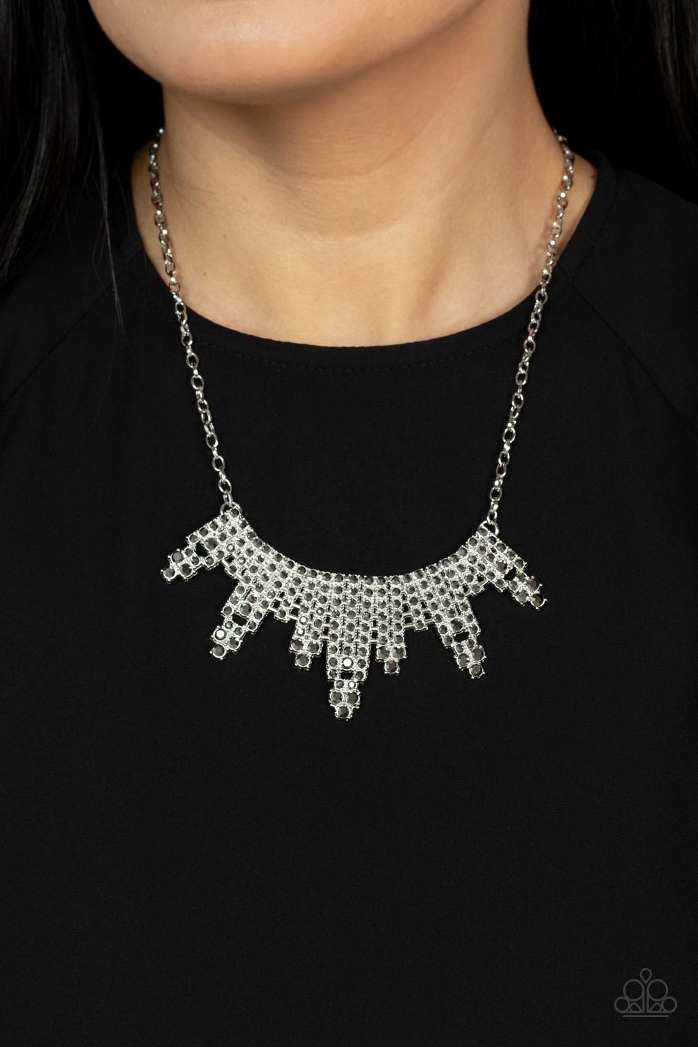 SKYSCRAPING SPARKLE SILVER-NECKLACE