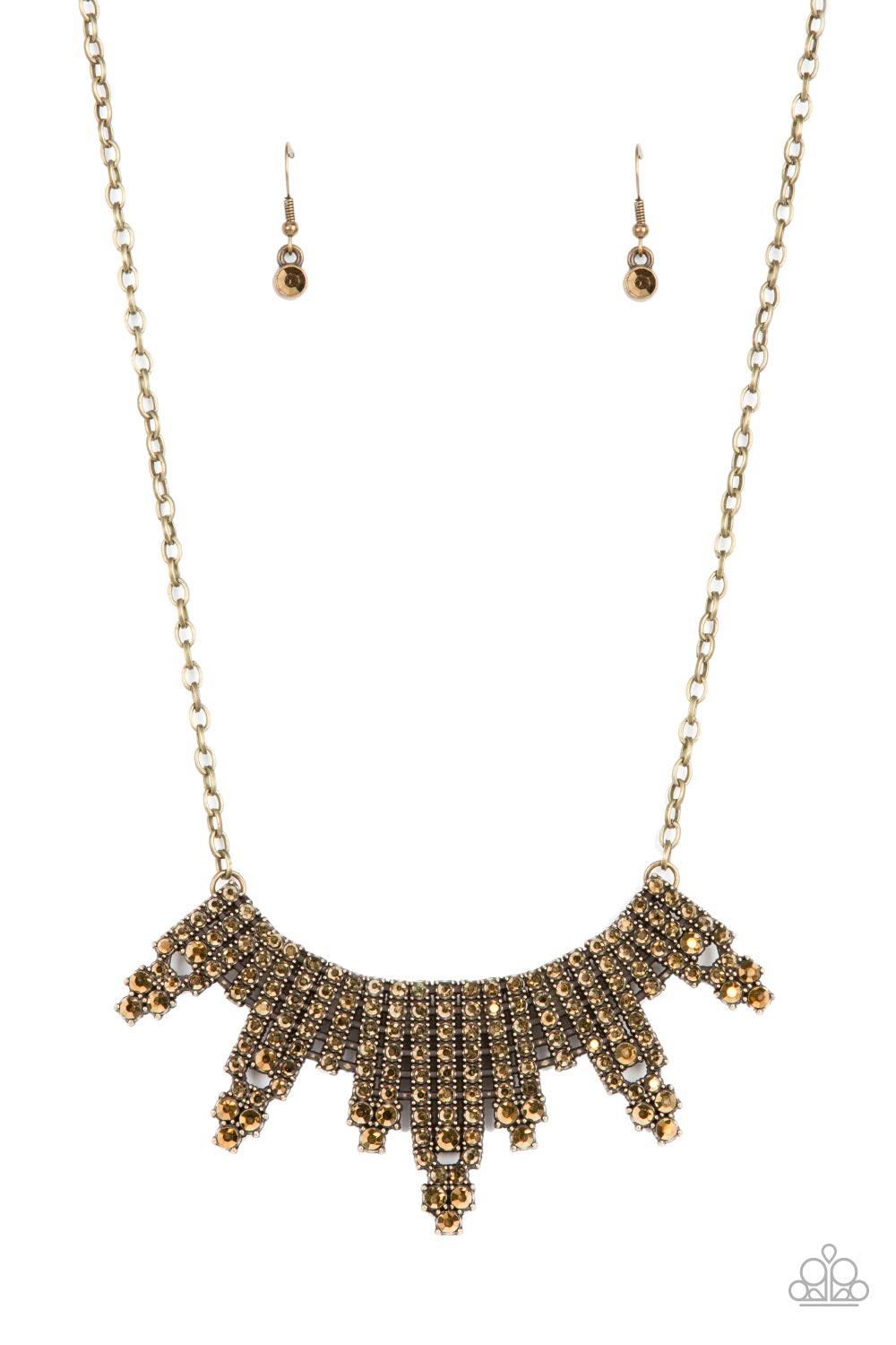 SKYSCRAPING SPARKLE BRASS-NECKLACE