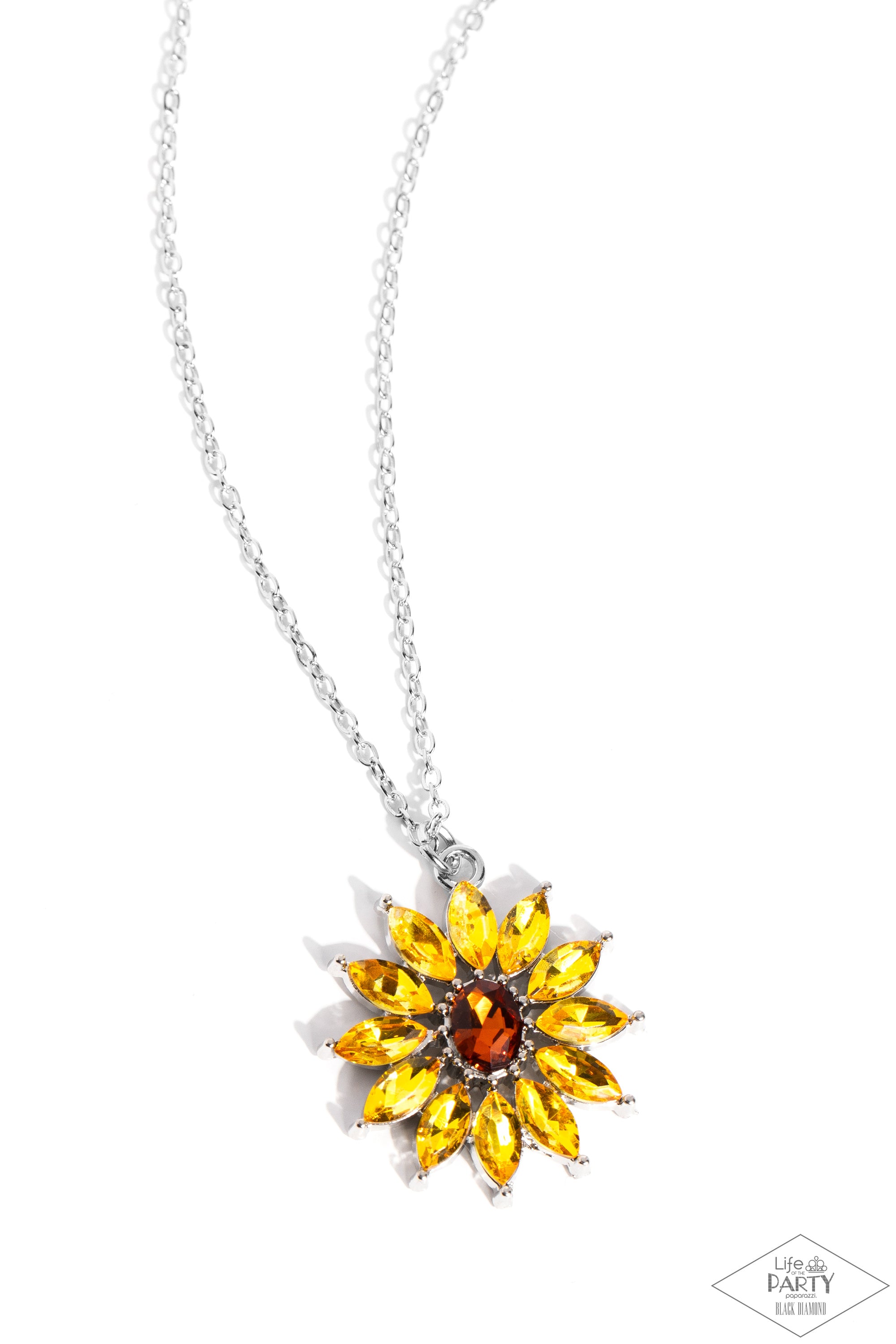 FORMAL FLORALS YELLOW-NECKLACE