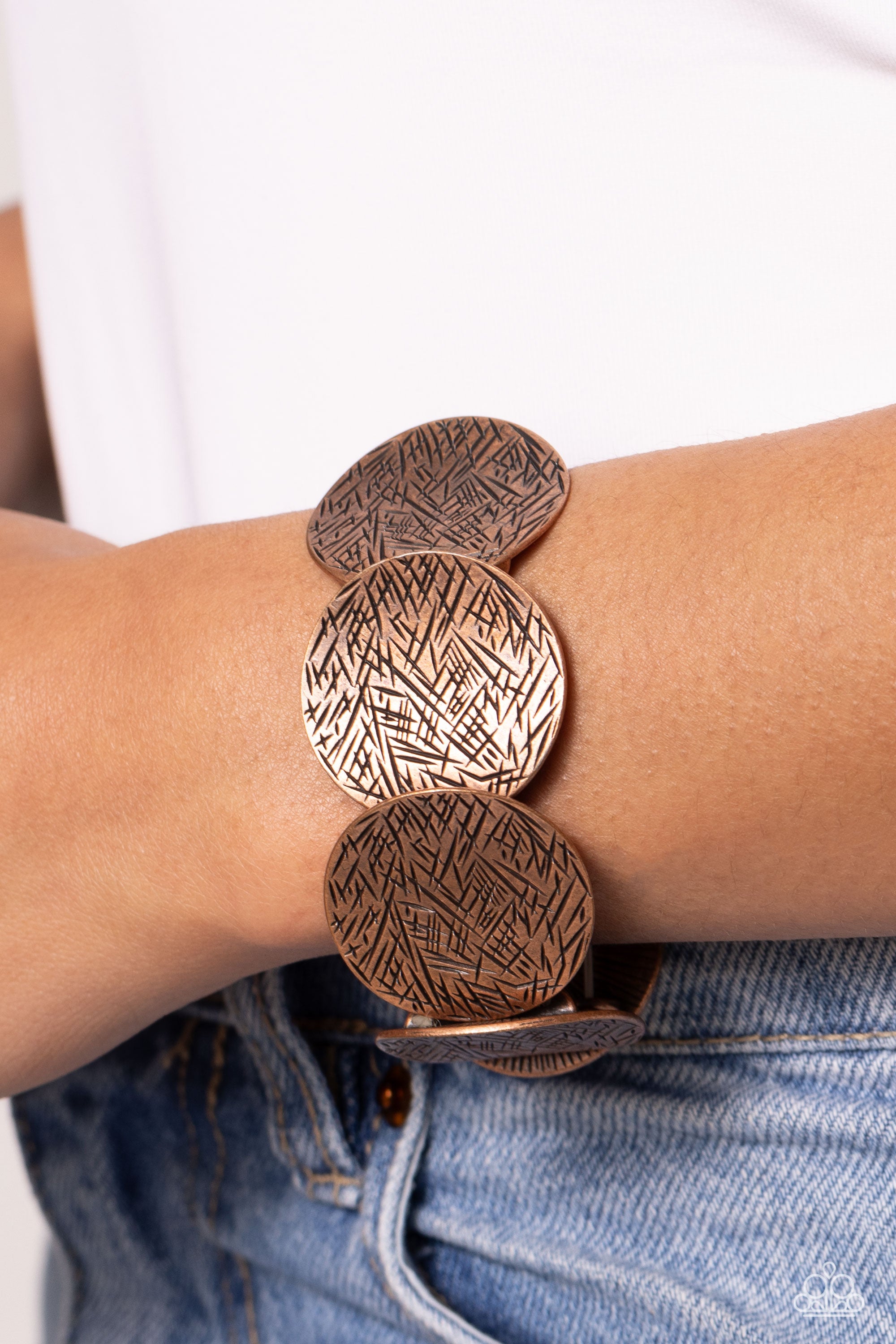 EXTRA ETCHED COPPER-BRACELET