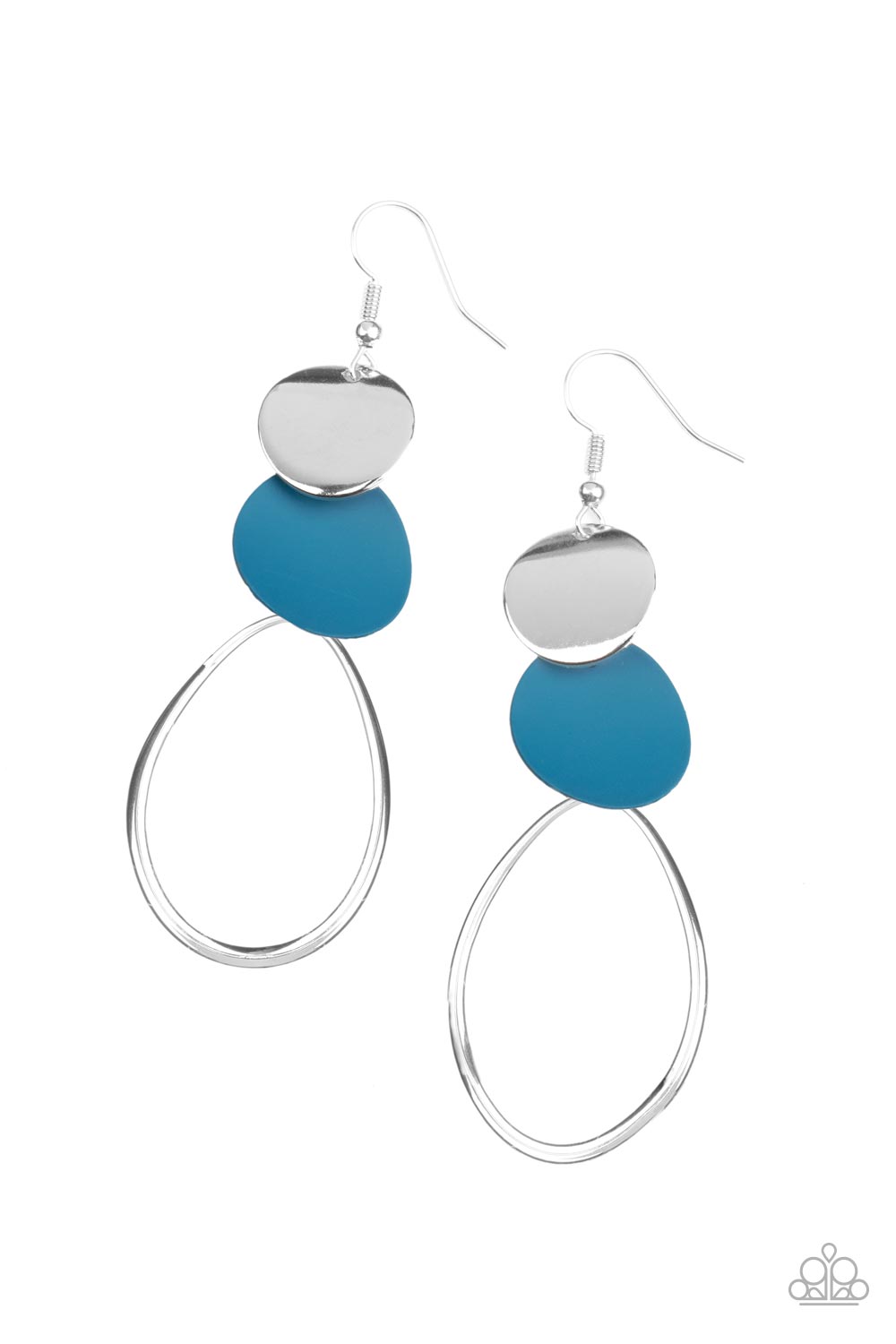 RETRO RECEPTION BLUE-EARRINGS