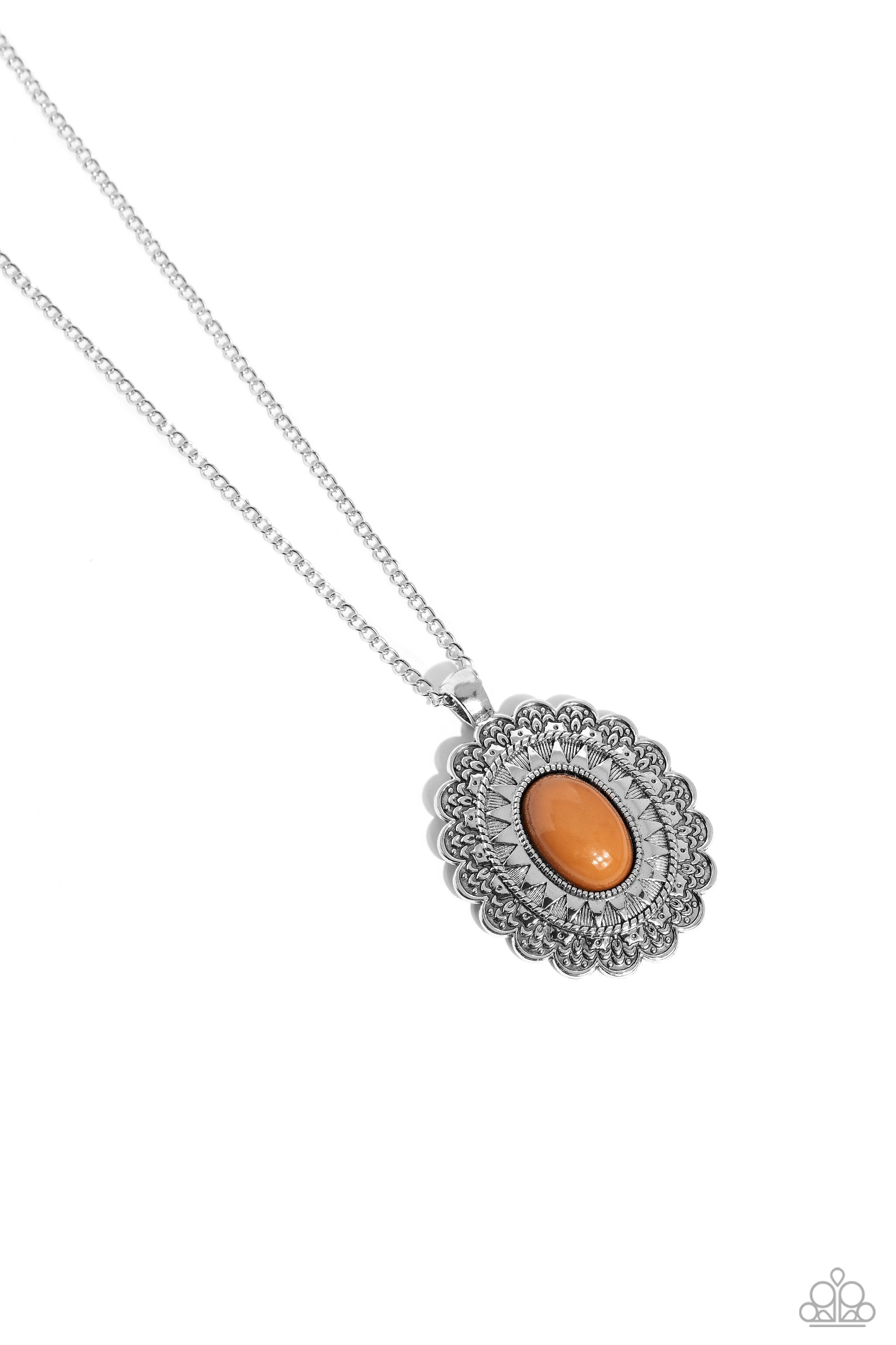 MESA MEDALLION BROWN-NECKLACE