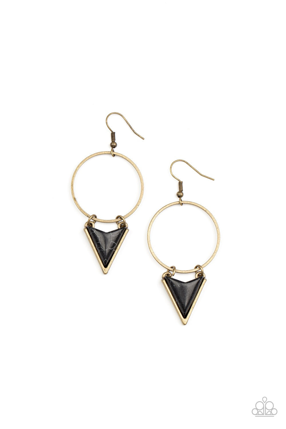 SAHARA SHARK BRASS-EARRINGS