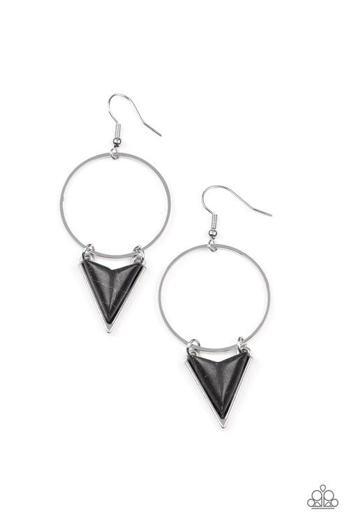 SAHARA SHARK BLACK-EARRINGS