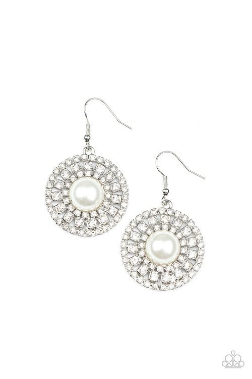 CENTURY CLASSIC WHITE-EARRINGS