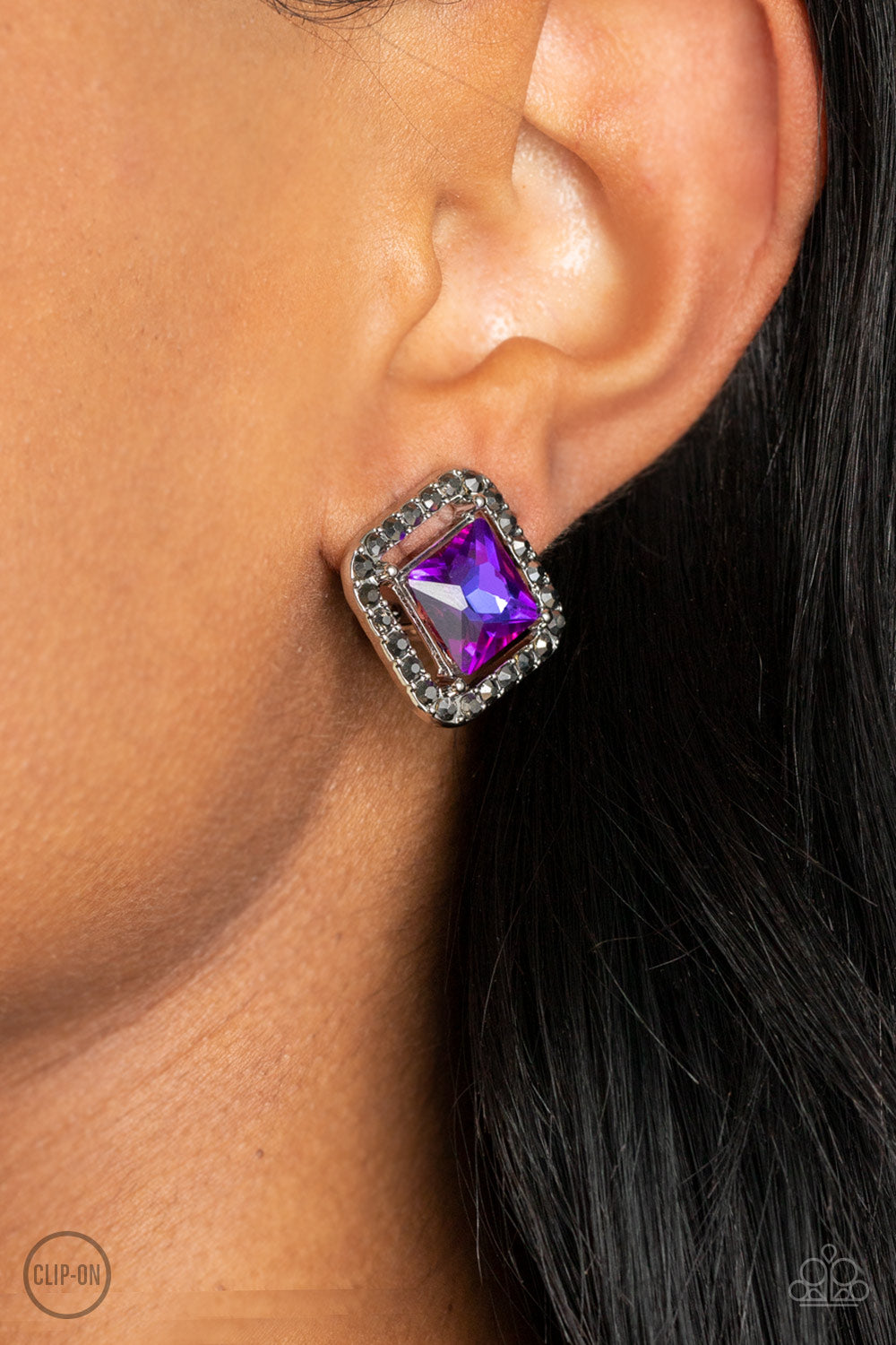 COSMIC CATWALK PURPLE-EARRINGS