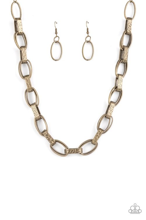 MOTLEY IN MOTION BRASS-NECKLACE