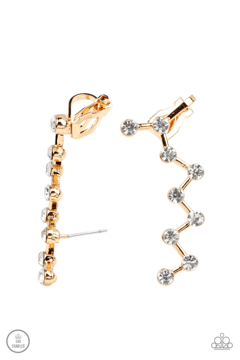 CLAMORING CONSTELLATIONS GOLD-EARRINGS