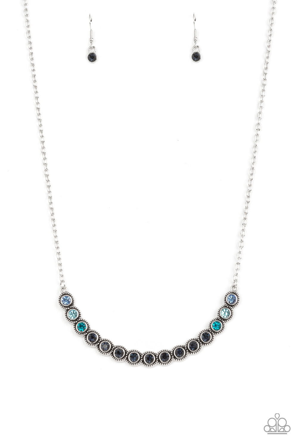 THROWING SHADES BLUE-NECKLACE
