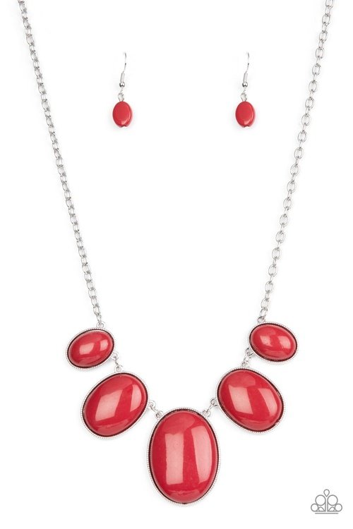 VIVACIOUS VANITY RED-NECKLACE