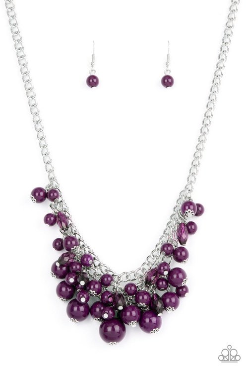 BROADWAY BUSTLE PURPLE-NECKLACE