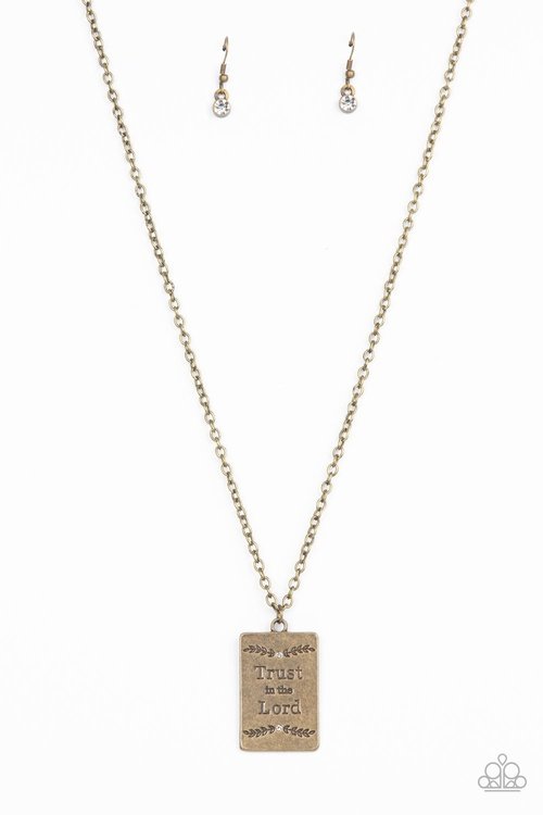 ALL ABOUT TRUST BRASS-NECKLACE
