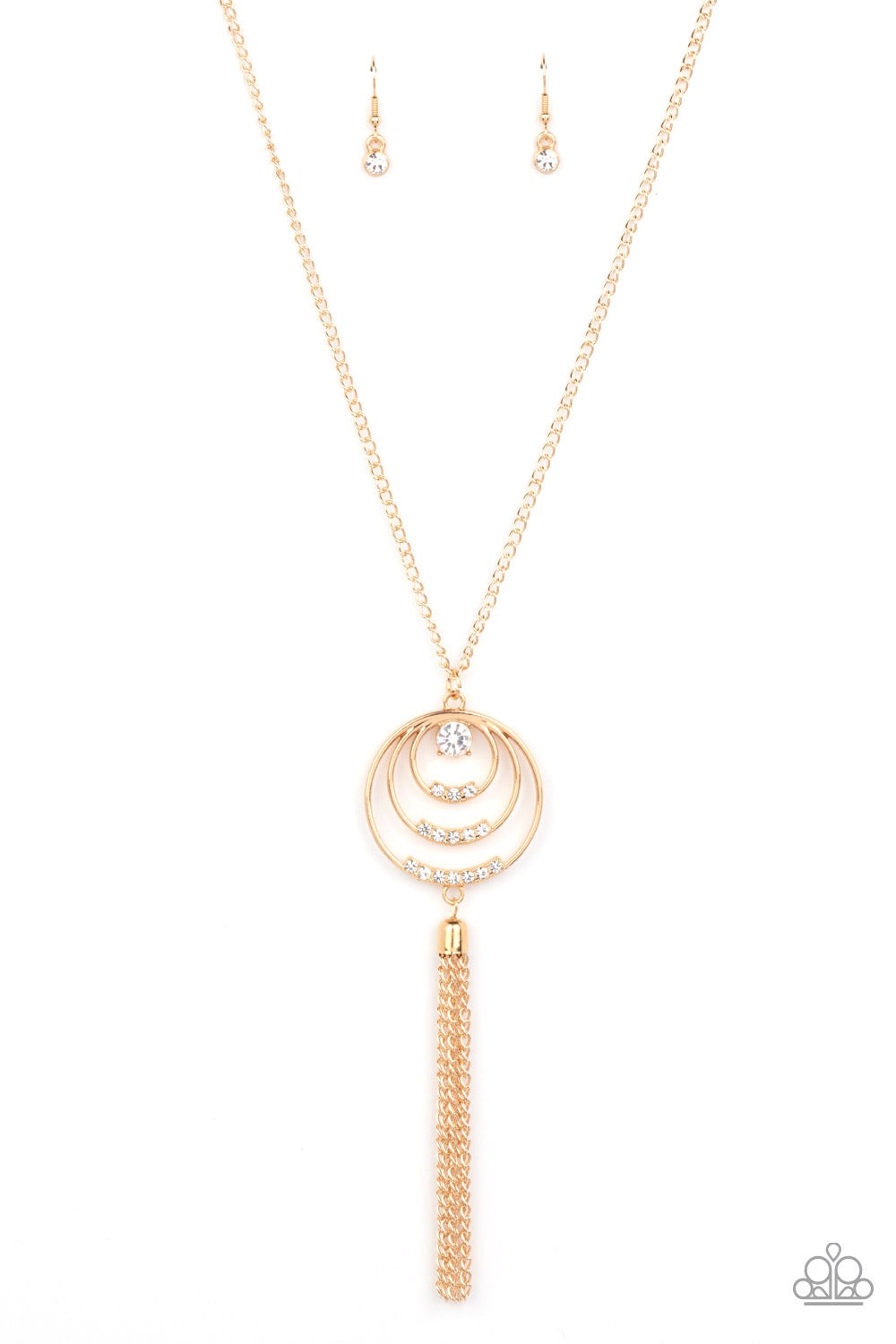 SPIRALING SPARKLE GOLD-NECKLACE