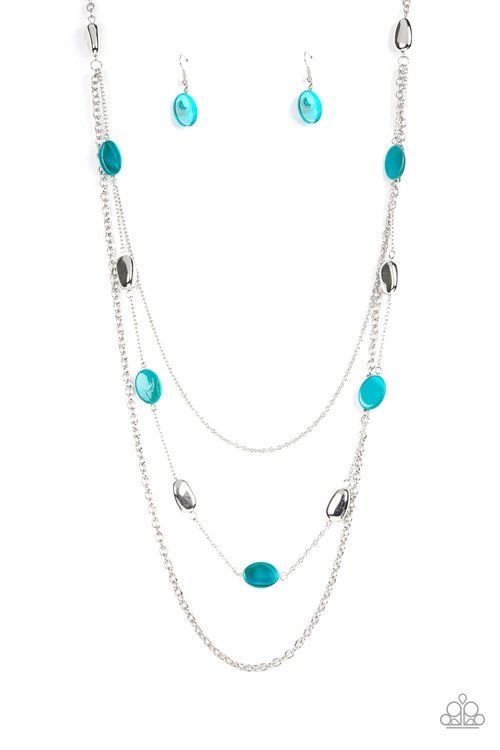 BAREFOOT AND BEACHBOUND BLUE-NECKLACE