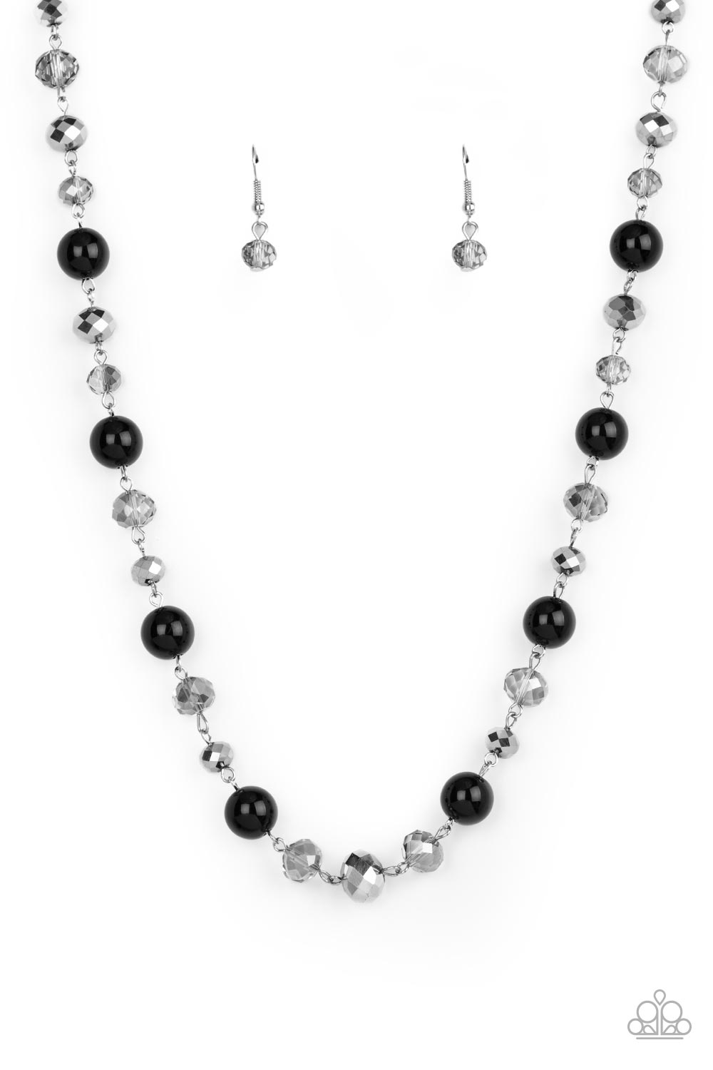 DECKED OUT DAZZLE BLACK-NECKLACE