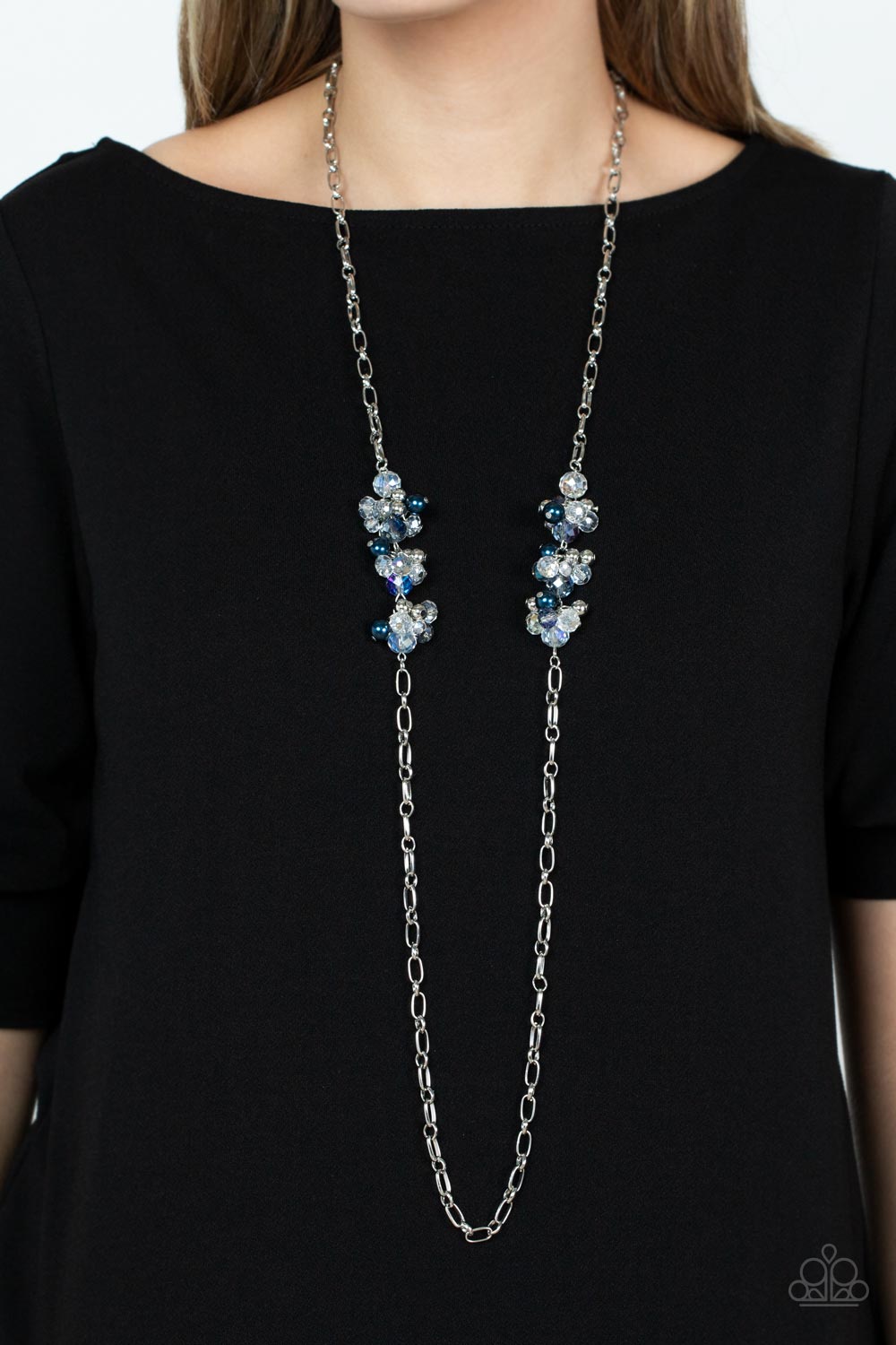 POSHLY PARISIAN BLUE-NECKLACE