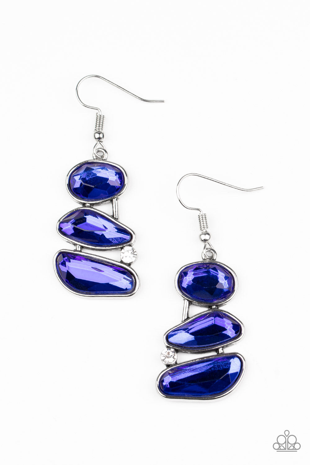 GEM GALAXY BLUE-EARRINGS