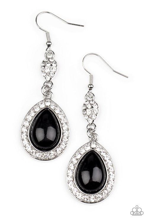 ELITE ELEGANCE BLACK-EARRINGS