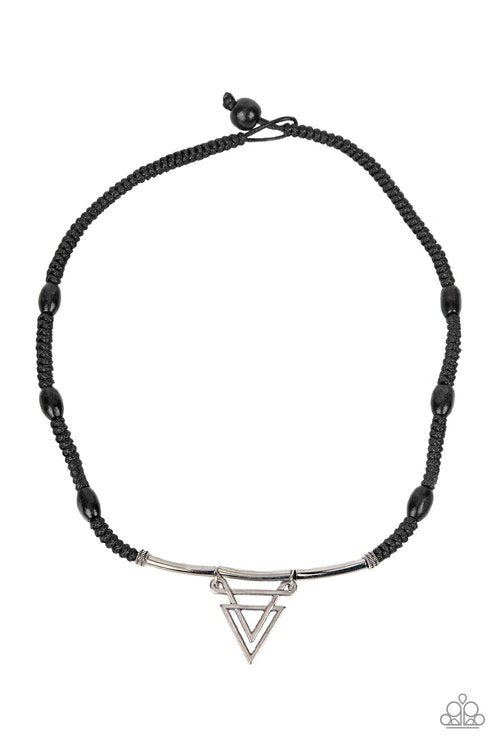 ARROWED ADMIRAL BLACK-Necklace