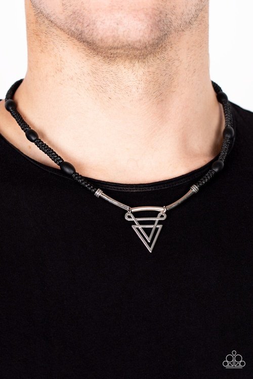 ARROWED ADMIRAL BLACK-Necklace