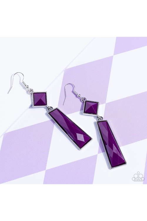 HOLLYWOOD HARMONY PURPLE-EARRINGS