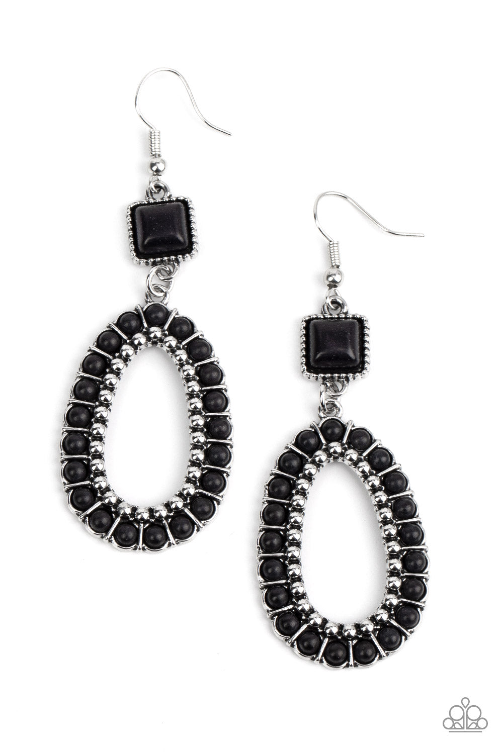 NAPA VALLEY LUXE BLACK-EARRINGS