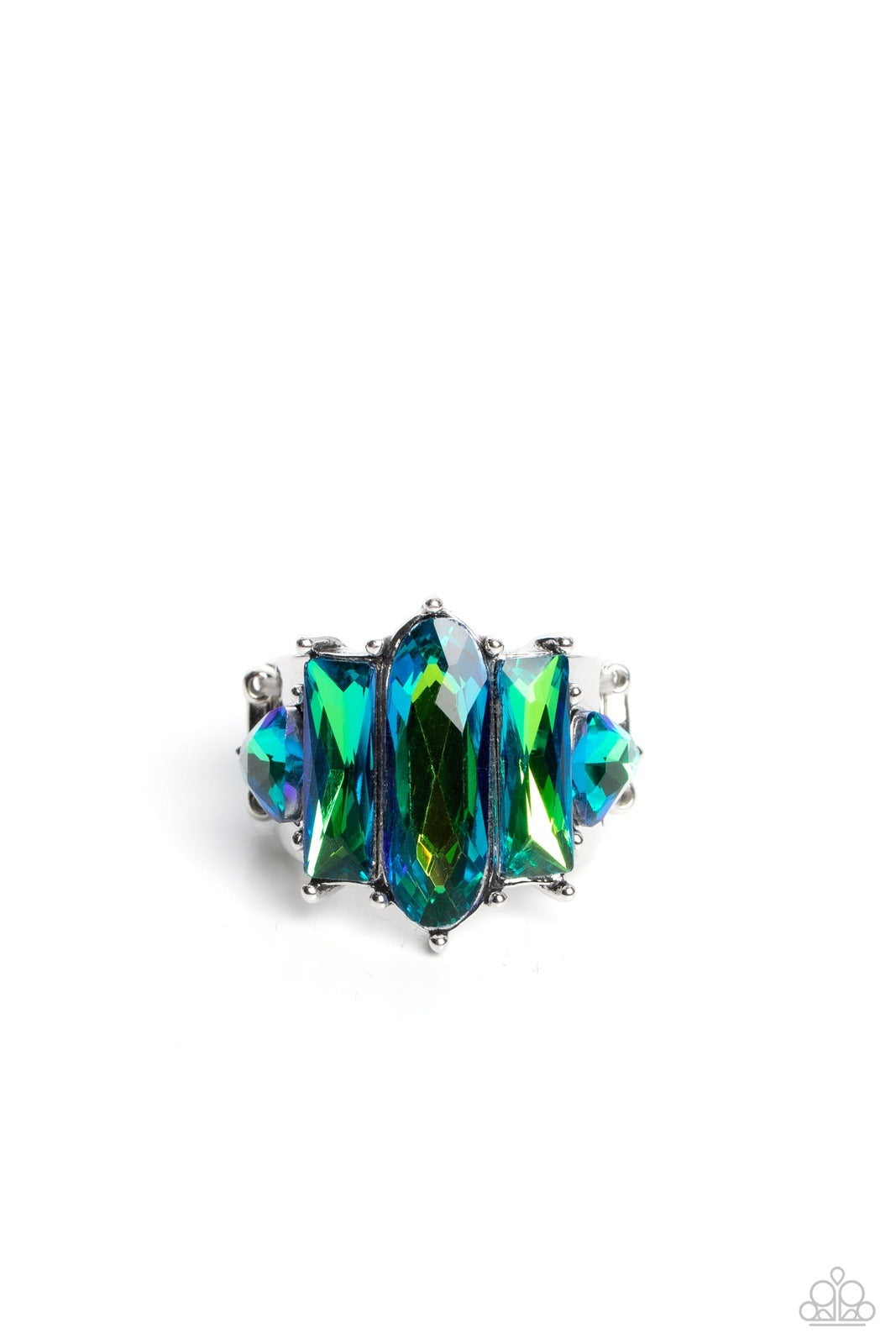 IRIDESCENTLY INTERSTELLAR GREEN-RING