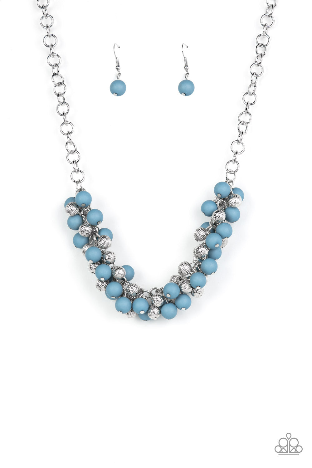 PARTY PROCESSION BLUE-NECKLACE