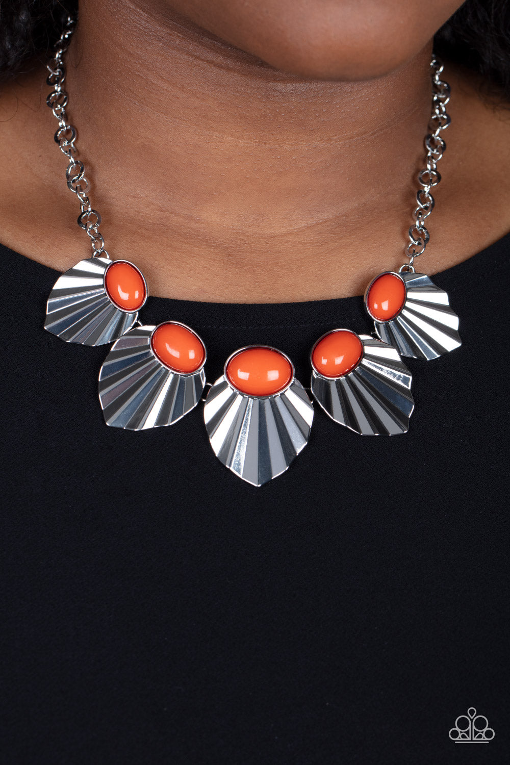 FEARLESSLY FEROCIOUS ORANGE-NECKLACE