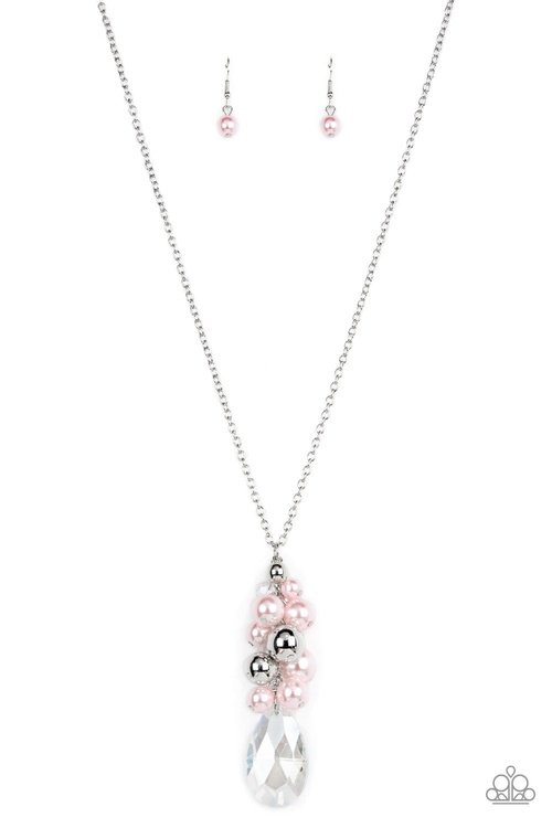 DRIP DROP DAZZLE PINK-NECKLACE