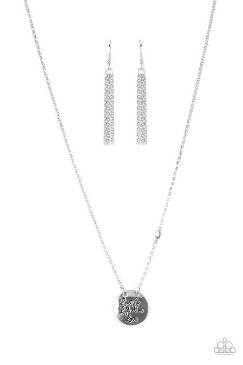 LIVE THE LIFE YOU LOVE SILVER-NECKLACE