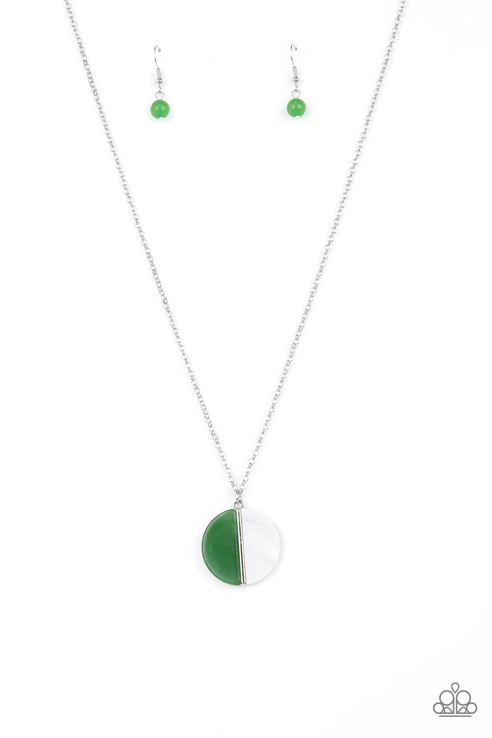 ELEGANTLY ECLIPSED GREEN-NECKLACE