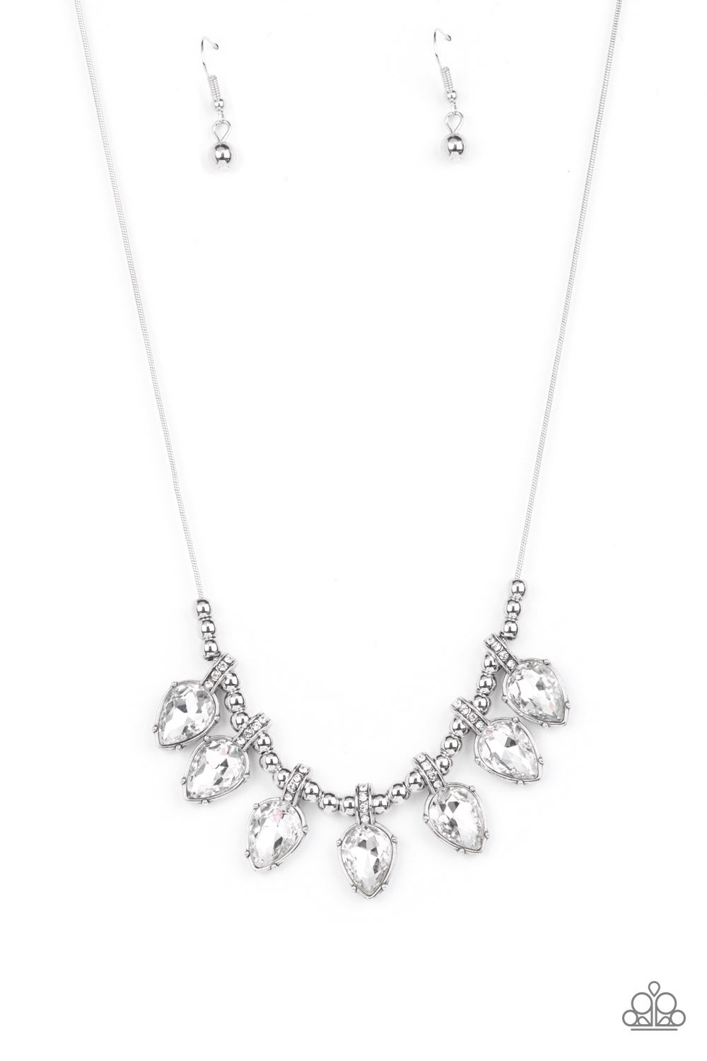 CROWN JEWEL COUTURE WHITE-NECKLACE