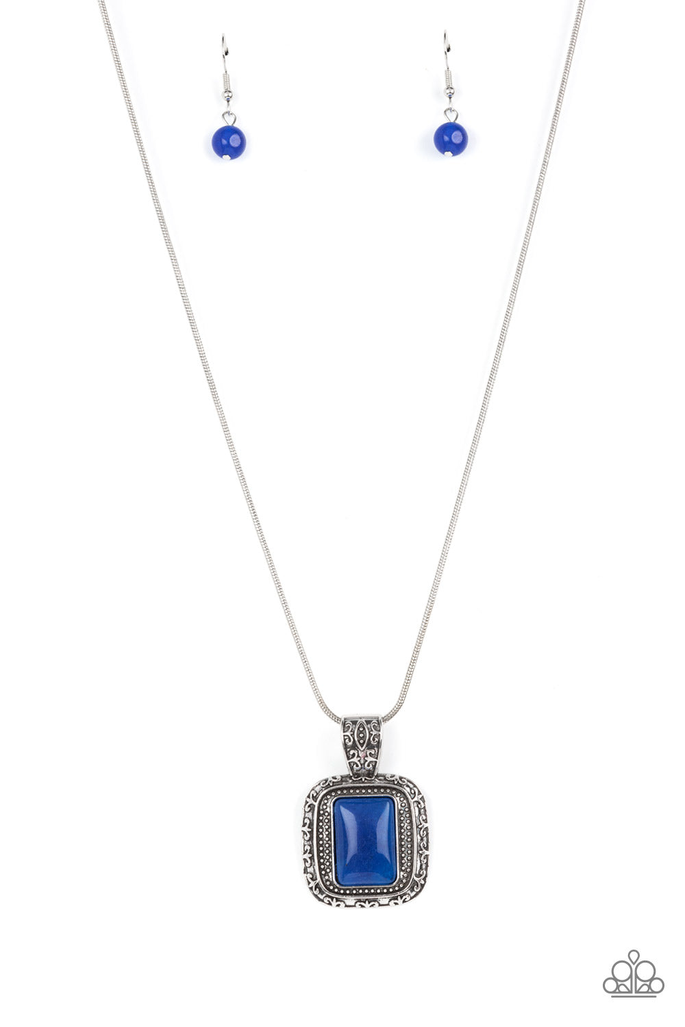 RIGHT HAND TALISMAN BLUE-NECKLACE