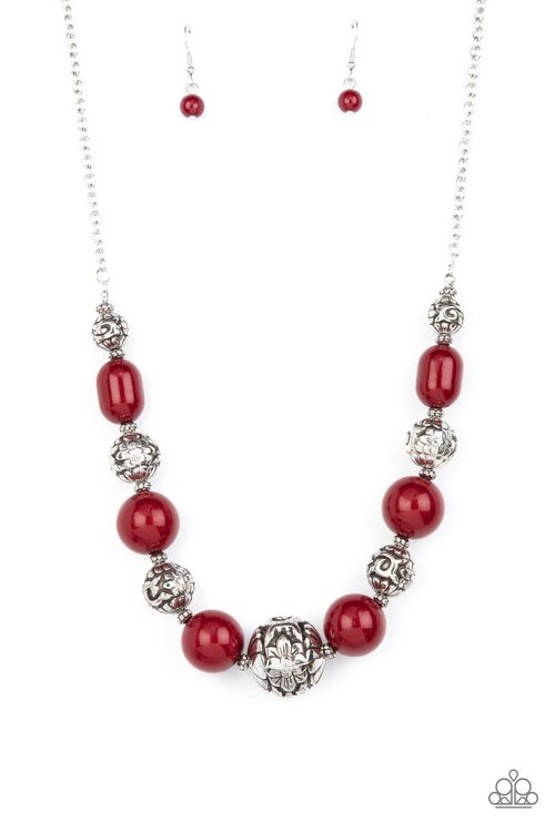 GIRL MEETS GARDEN RED-NECKLACE