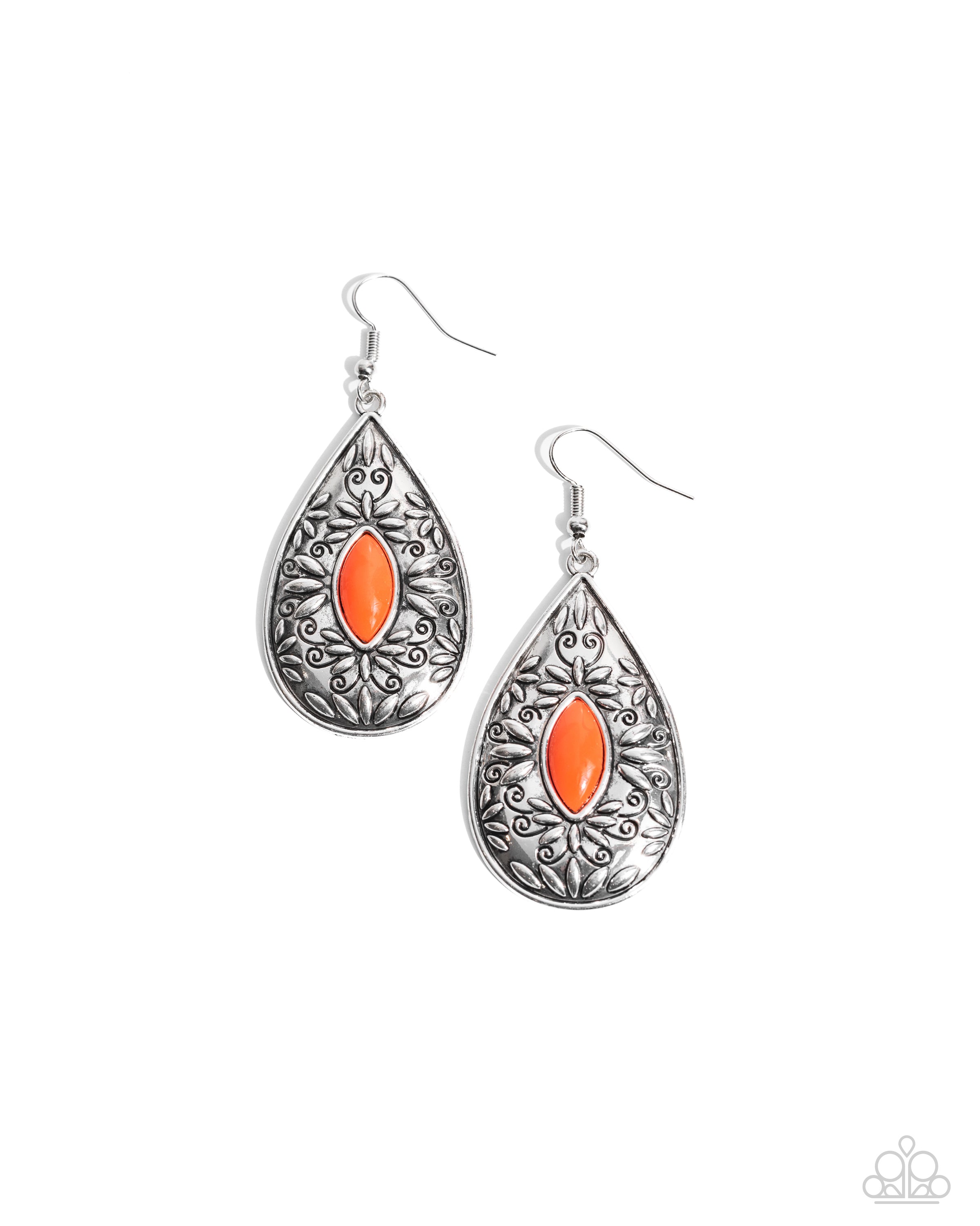 TWO PERENNIALS IN A POD ORANGE-EARRINGS