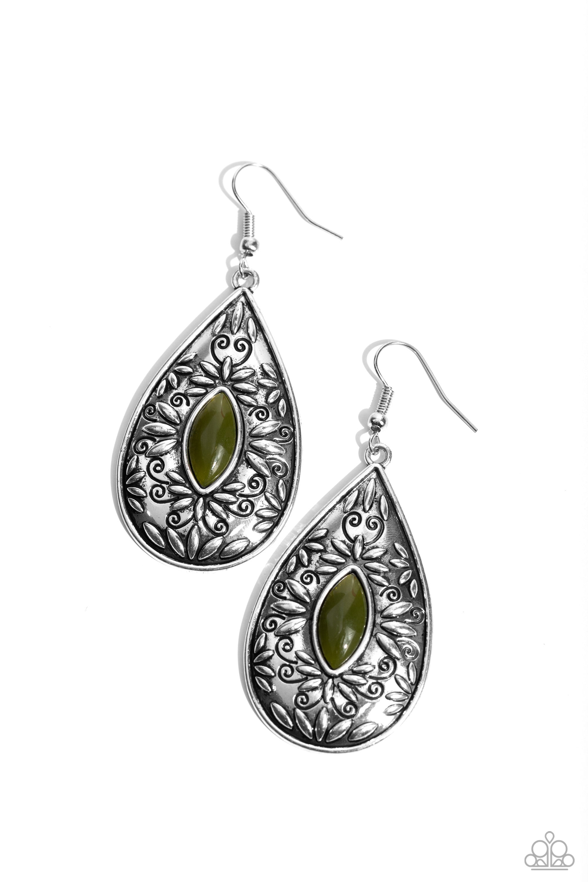 TWO PERENNIALS IN A POD GREEN-EARRINGS