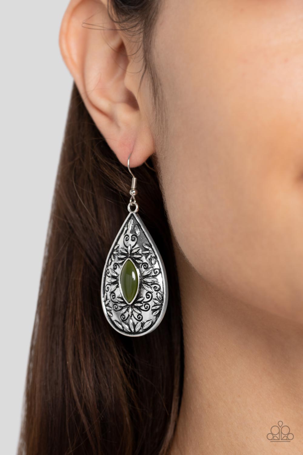 TWO PERENNIALS IN A POD GREEN-EARRINGS