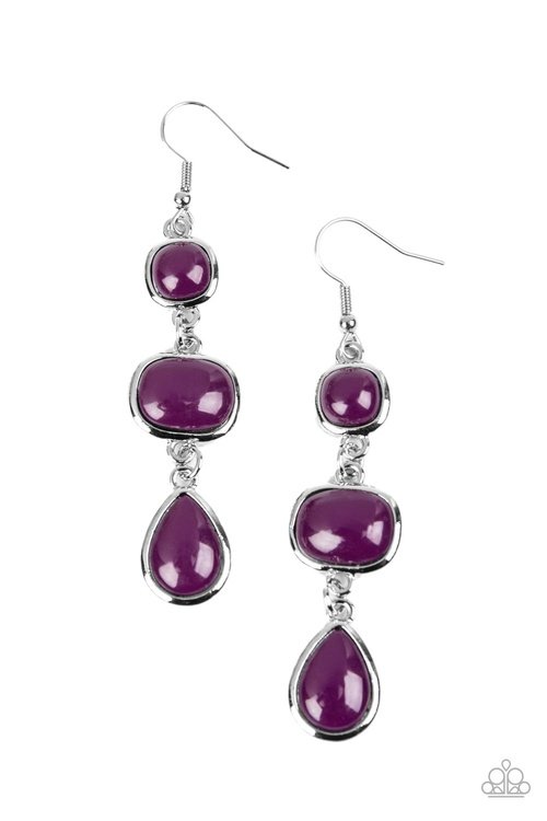 FASHION FROLIC PURPLE-EARRINGS