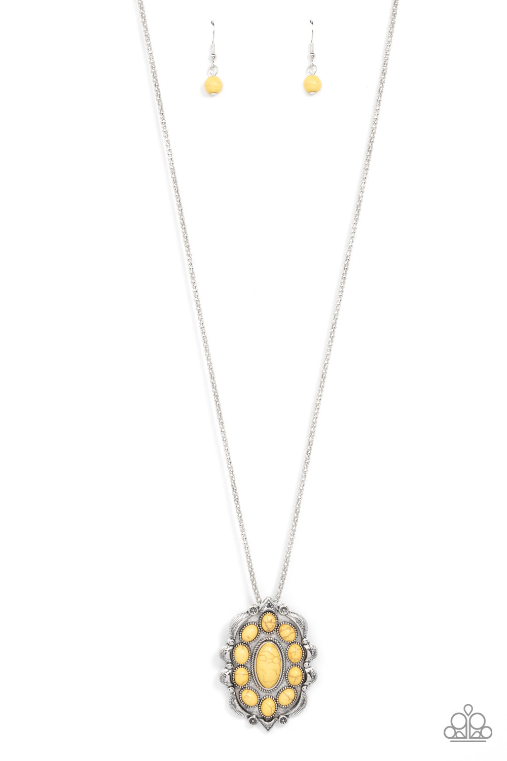 MOJAVE MEDALLION YELLOW-NECKLACE