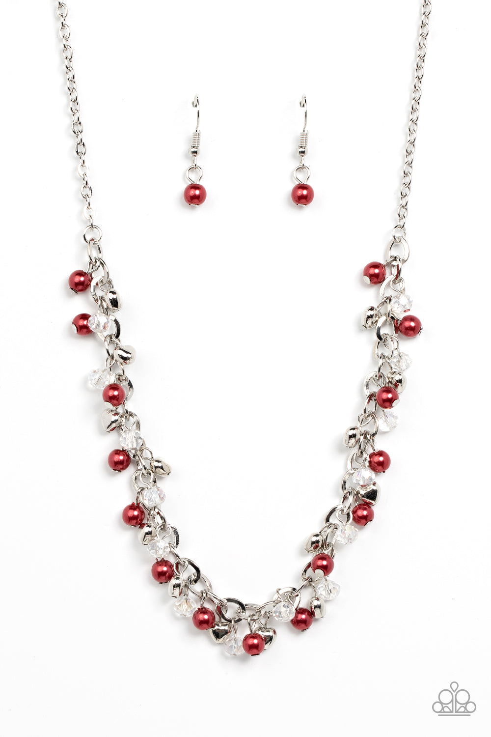 SOFT HEARTED SHIMMER RED-NECKLACE