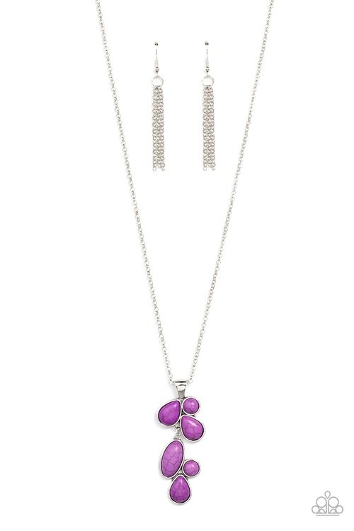 WILD BUNCH FLAIR PURPLE-NECKLACE