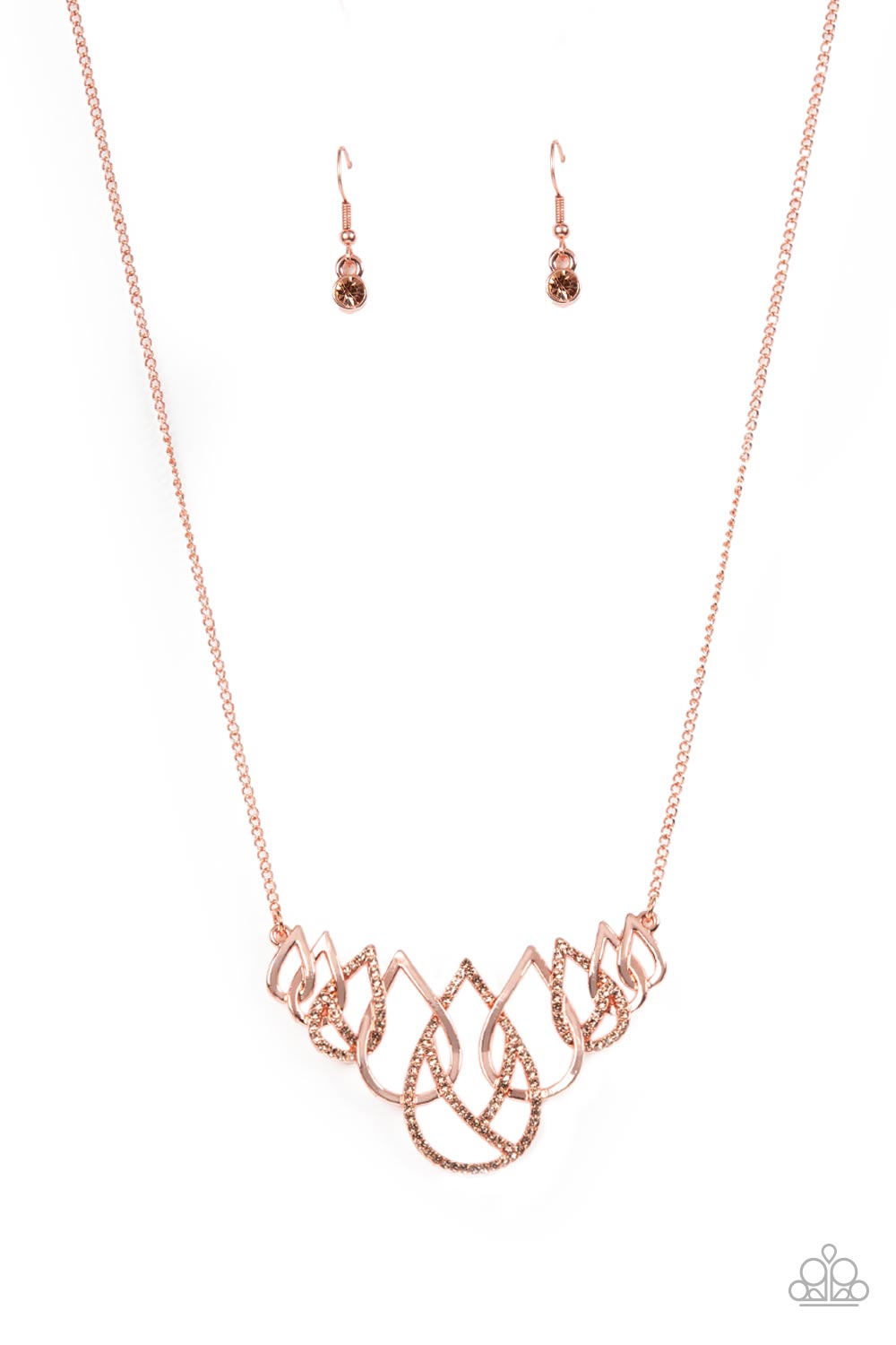 THUNDERSTRUCK TEARDROPS COPPER-NECKLACE