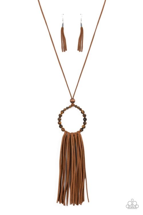 NAMASTE MAMA BROWN-NECKLACE