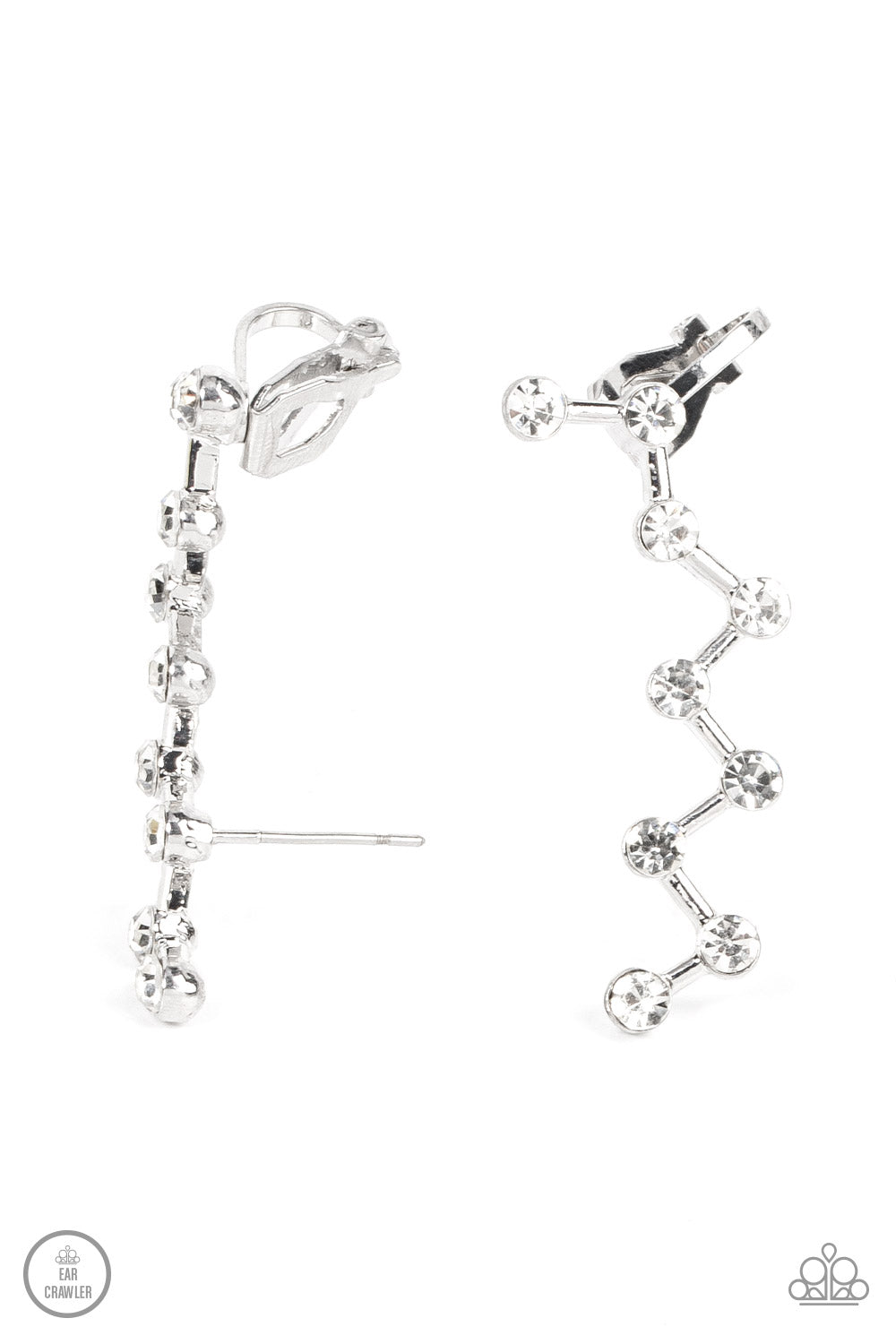 CLAMORING CONSTELLATIONS WHITE-EARRINGS