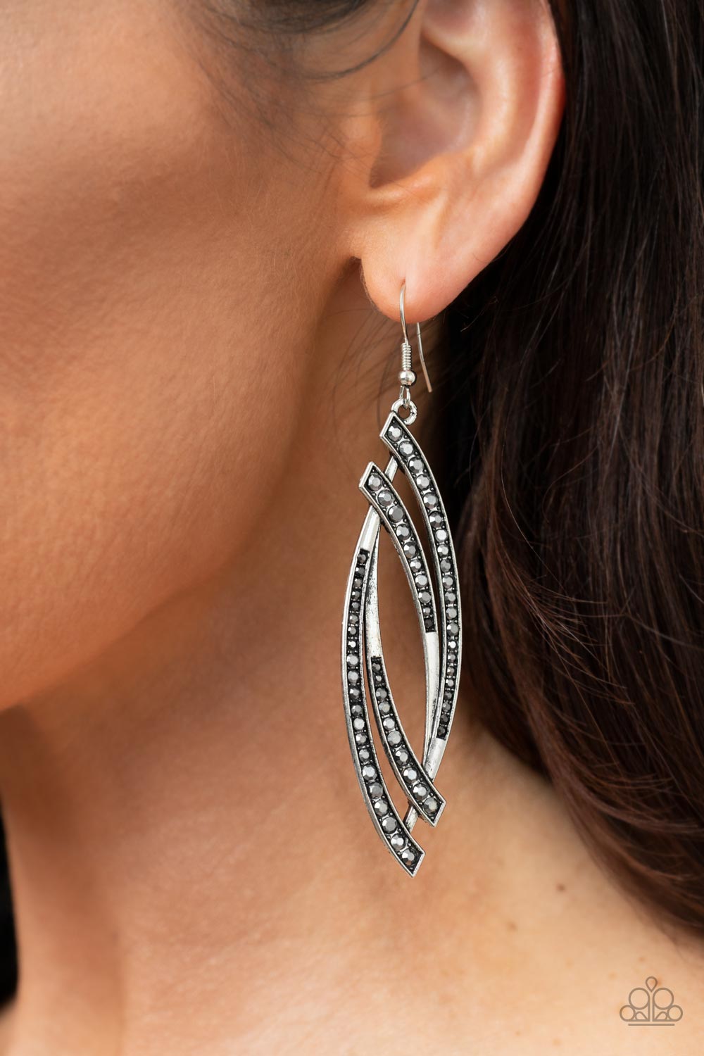 TWINKLE FOR TWO SILVER-EARRINGS