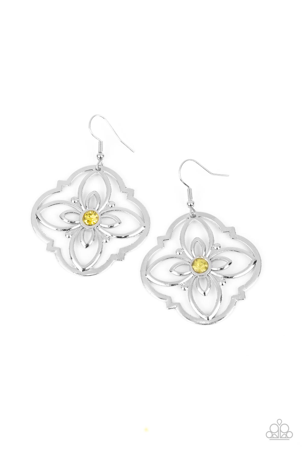 TREASURE GROVE YELLOW-EARRINGS