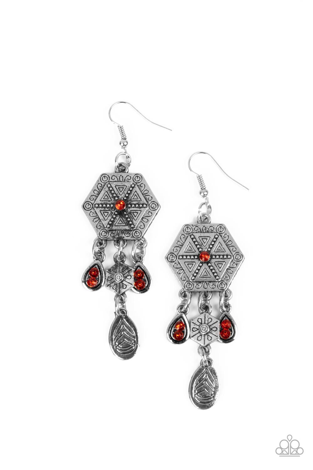 DREAMCATCHER DELIGHT ORANGE-EARRINGS