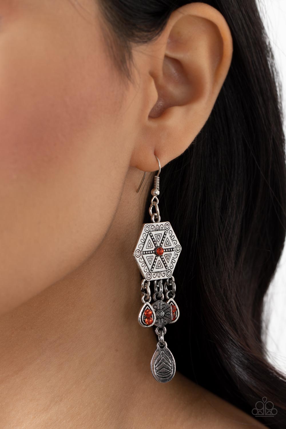 DREAMCATCHER DELIGHT ORANGE-EARRINGS